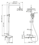Душевая стойка Wasserkraft A11401 Thermo , изображение 9