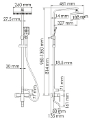 Душевая стойка Wasserkraft A16501 , изображение 6
