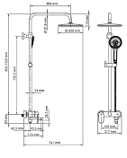 Изображение Душевая стойка Wasserkraft Elbe A17401 Душевая стойка Wasserkraft Elbe A17401 , изображение 9