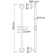 Душевая штанга Wasserkraft A122 , изображение 4