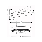 Изображение Верхний душ Hansgrohe Rainfinity 26234000 Верхний душ Hansgrohe Rainfinity 26234000 , изображение 2