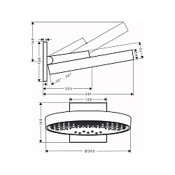 Фото Верхний душ Hansgrohe Rainfinity 26234000