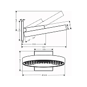 Изображение Верхний душ Hansgrohe Rainfinity 26230000 Верхний душ Hansgrohe Rainfinity 26230000 , изображение 2
