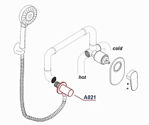 Душевой комплект Wasserkraft Berkel A16028 Thermo , изображение 14