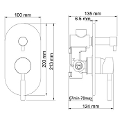 Изображение Душевой комплект Wasserkraft Wern A16421 Душевой комплект Wasserkraft Wern A16421 , изображение 11