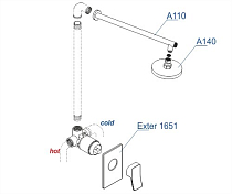 Душевой комплект Wasserkraft Exter A12610 , изображение 6