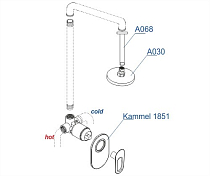 Душевой комплект Wasserkraft Kammel A12830 , изображение 6