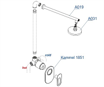 Душевой комплект Wasserkraft Kammel A12831 , изображение 6