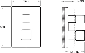 Фото Термостат Jacob Delafon Modulo E75391-CP для ванны с душем