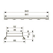 Изображение Решетка TECE TECEdrainline Plate II 600772 70 см Решетка TECE TECEdrainline Plate II 600772 70 см , изображение 5