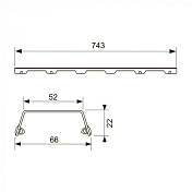 Изображение Решетка TECE TECEdrainline Steel II 600883 матовая 80 см Решетка TECE TECEdrainline Steel II 600883 матовая 80 см , изображение 7