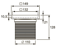 Решетка TECE TECEdrainpoint S Plate 3660011 15 см , изображение 3