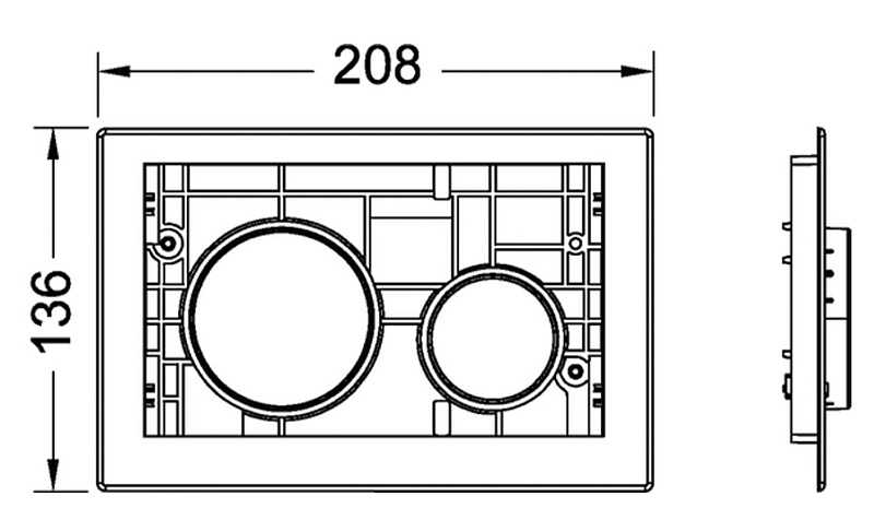 Кнопка смыва TECE TECEloop Modular 9240666 хром глянец , изображение 2