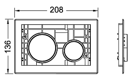 Кнопка смыва TECE TECEloop Modular 9240666 хром глянец , изображение 2