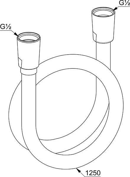 Душевой шланг Kludi Logoflex 6105505-00 , изображение 3