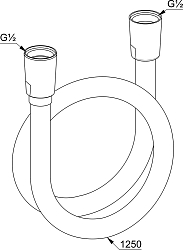 Фото Душевой шланг Kludi Logoflex 6105505-00