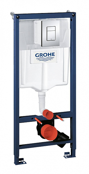 Система инсталляции для унитазов Grohe Rapid SL 38772001 3 в 1 с кнопкой смыва , изображение 1