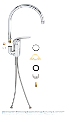 Фото Смеситель Grohe Euroeco 32752000 для кухонной мойки