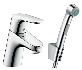 Фото Смеситель Hansgrohe Focus 31926000 для раковины с гигиеническим душем