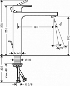 Изображение Смеситель Hansgrohe Vernis Shape 71562670 для раковины Смеситель Hansgrohe Vernis Shape 71562670 для раковины , изображение 2