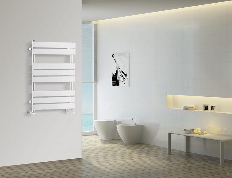 Полотенцесушитель водяной Boheme Venturo 50x80 белый , изображение 2