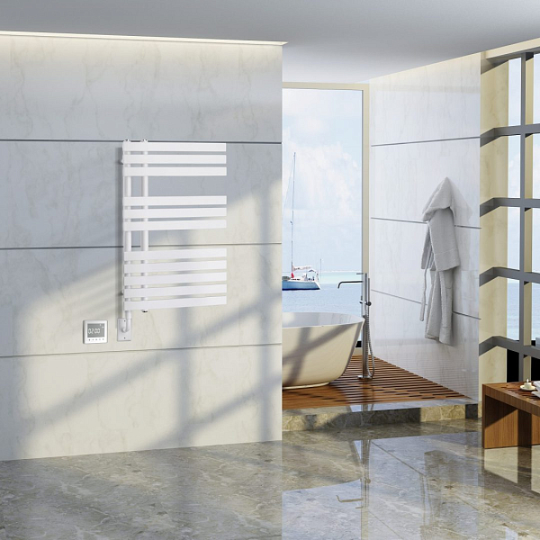 Полотенцесушитель электрический Boheme Venturo 50x90 белый , изображение 2