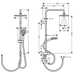 Фото Душевая стойка Hansgrohe Vernis Shape 26282670
