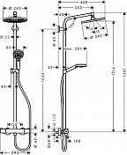 Душевая стойка Hansgrohe Crometta S 27268000 , изображение 4