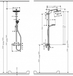 Фото Душевая стойка Hansgrohe Crometta S 27268000
