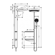 Изображение Душевая стойка Hansgrohe Rainfinity 26842000 Душевая стойка Hansgrohe Rainfinity 26842000 , изображение 2