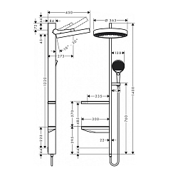Фото Душевая стойка Hansgrohe Rainfinity 26842000