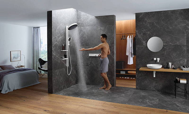 Душевая стойка Hansgrohe Rainfinity 26842700 , изображение 8