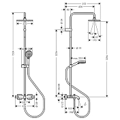 Изображение Душевая стойка Hansgrohe Vernis Shape 26284000 Душевая стойка Hansgrohe Vernis Shape 26284000 , изображение 10