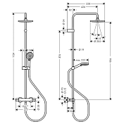 Изображение Душевая стойка Hansgrohe Vernis Blend 26276000 Душевая стойка Hansgrohe Vernis Blend 26276000 , изображение 7