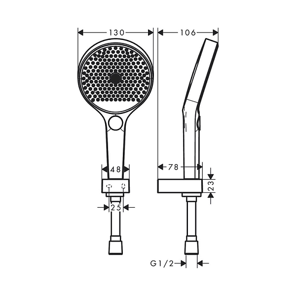 Душевой гарнитур Hansgrohe Rainfinity 26851700 , изображение 10