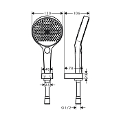 Душевой гарнитур Hansgrohe Rainfinity 26851700 , изображение 10