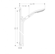 Изображение Душевой гарнитур Hansgrohe Raindance Select 26626400 Душевой гарнитур Hansgrohe Raindance Select 26626400 , изображение 2