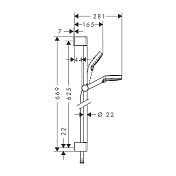 Изображение Душевой гарнитур Hansgrohe Crometta 26532400 Душевой гарнитур Hansgrohe Crometta 26532400 , изображение 5