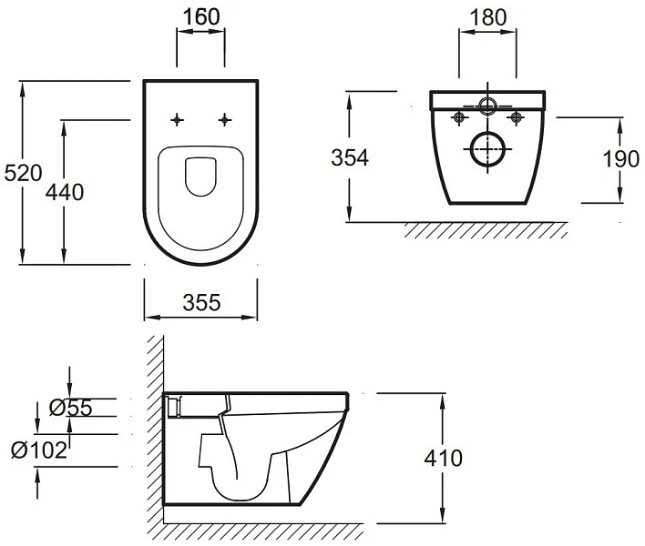 Комплект Jacob Delafon Rodin+ E21748RU-00 , изображение 6