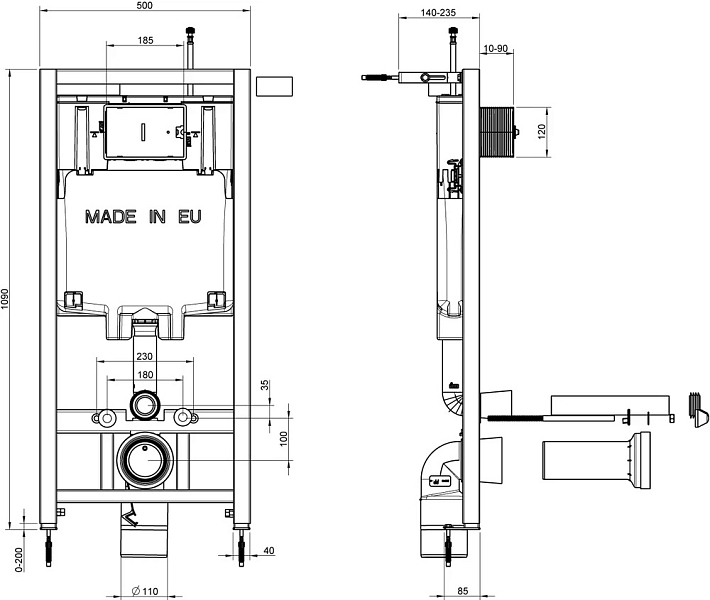 Комплект Jacob Delafon Rodin+ E21749RU-00 , изображение 9