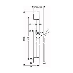 Фото Душевая штанга Hansgrohe Unica 28631140