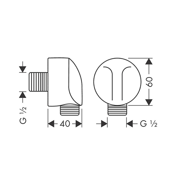 Шланговое подключение Hansgrohe FixFit 27454340 , изображение 2