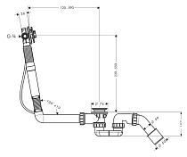Изображение Слив-перелив Hansgrohe Exafill S 58116180 Слив-перелив Hansgrohe Exafill S 58116180 , изображение 2