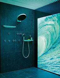 Фото Шланговое подключение Hansgrohe Rainfinity 26843700 держатель для душа