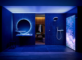 Фото Шланговое подключение Hansgrohe Rainfinity 26843700 держатель для душа