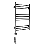 Изображение Полотенцесушитель электрический Domoterm Калипсо 50x80 L черный Полотенцесушитель электрический Domoterm Калипсо 50x80 L черный , изображение 2