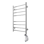 Изображение Полотенцесушитель электрический Domoterm Медея 50x80 R хром Полотенцесушитель электрический Domoterm Медея 50x80 R хром , изображение 2