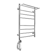 Изображение Полотенцесушитель электрический Domoterm Медея 50x80 L с полкой Полотенцесушитель электрический Domoterm Медея 50x80 L с полкой , изображение 2