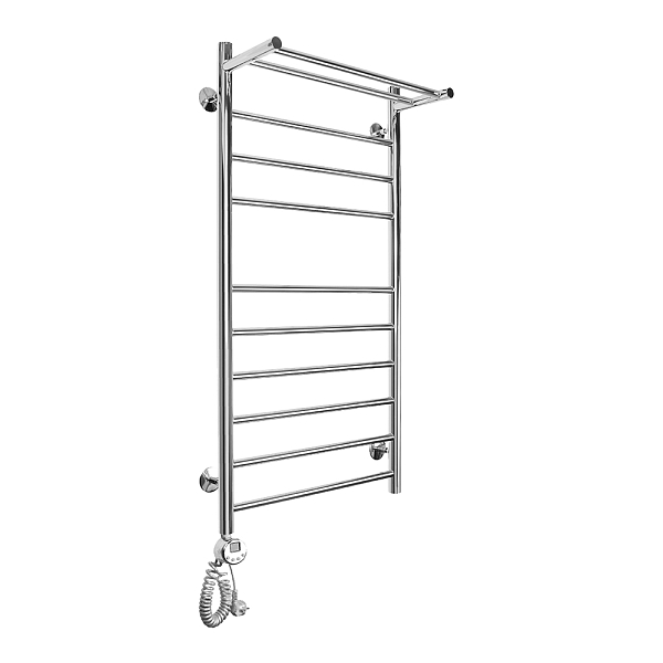 Полотенцесушитель электрический Domoterm Медея 50x100 L с полкой , изображение 2