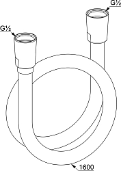 Фото Душевой шланг Kludi Logoflex 6105605-00